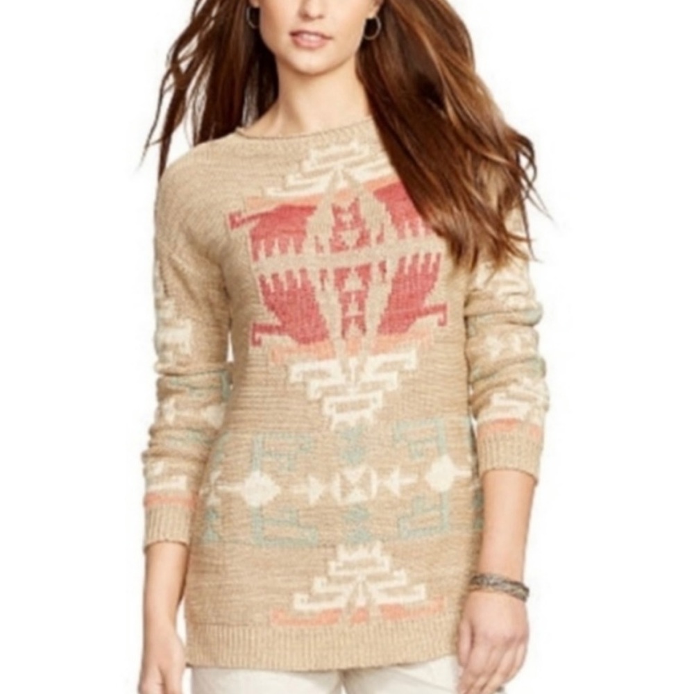 Ralph Lauren Aztec Southwestern Sweater, Size PM